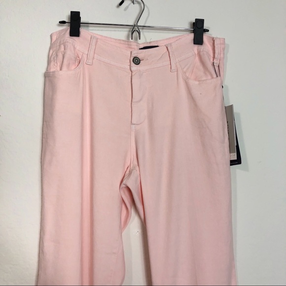 NYDJ Wylie Trouser Linen Blend Lift Tuck Pant - Picture 6 of 7